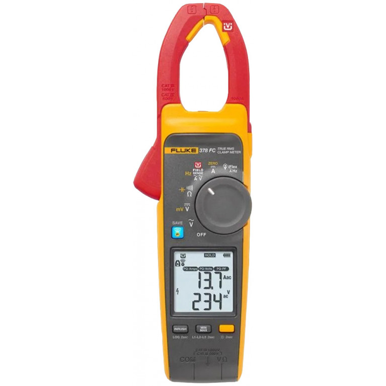 Fluke 378 FC True RMS токоизмерительные клещи переменного/постоянного тока Fluke 378 FC True RMS токоизмерительные клещи переменного/постоянного тока