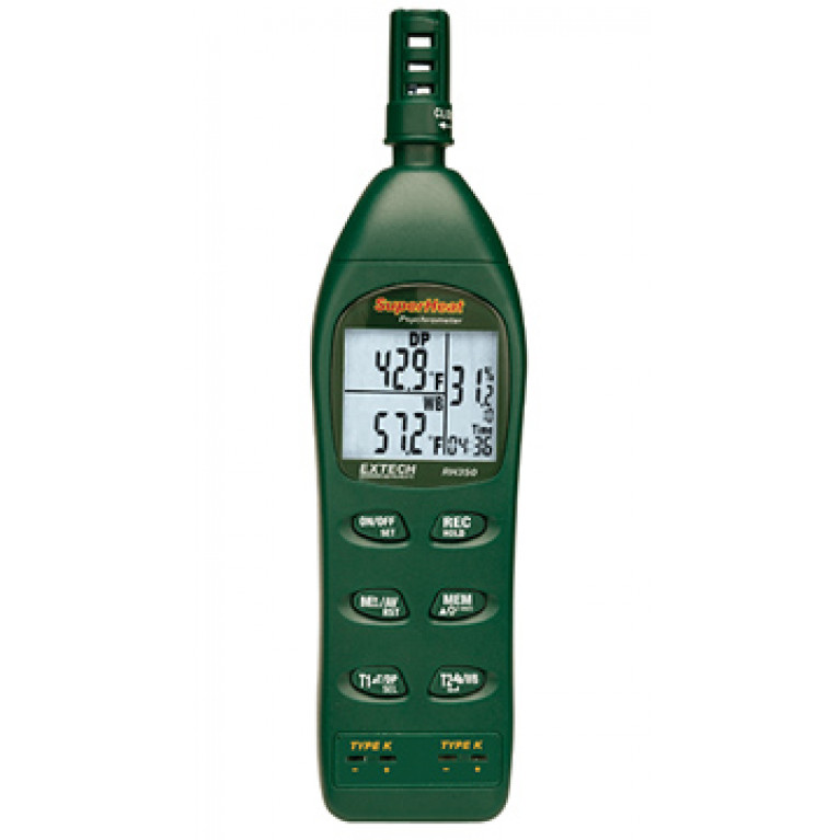 Extech RH350 Двойной входной гигротермометр психрометр