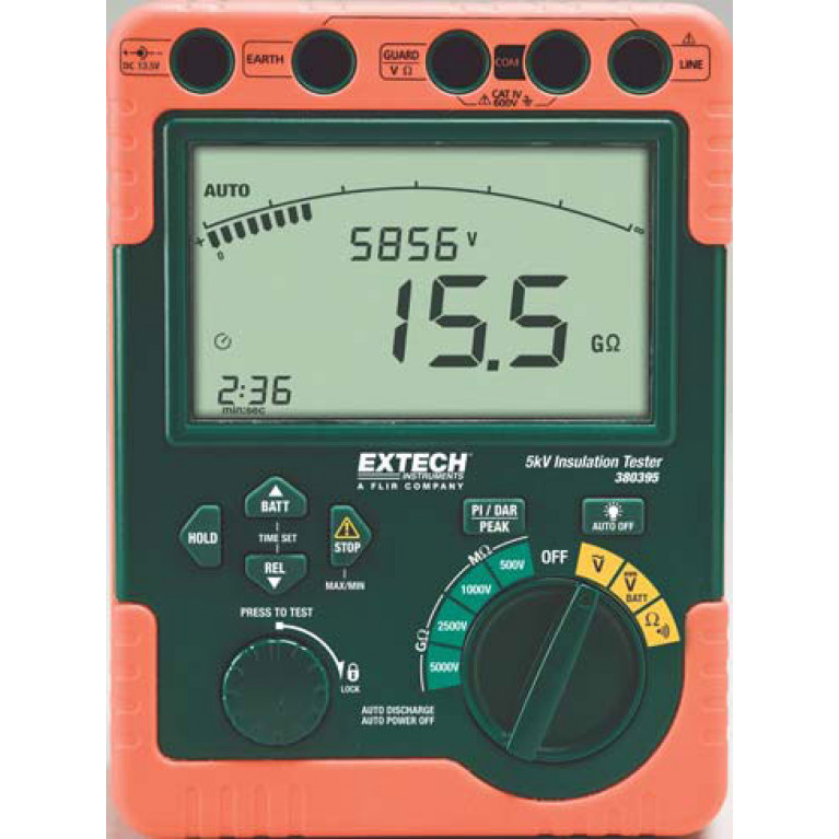 Extech 380395 / 380396 Цифровой высоковольтный тестер изоляции Extech 380395 / 380396 Цифровой высоковольтный тестер изоляции