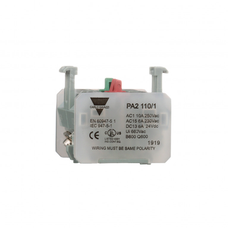 Контактный блок Carlo Gavazzi Type PA2