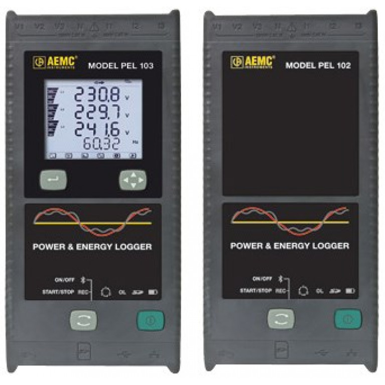 Регистраторы мощности и энергии AEMC PEL 102 / PEL 103