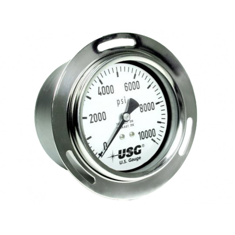 Манометр US Gauge Model 656, заполненный жидкостью