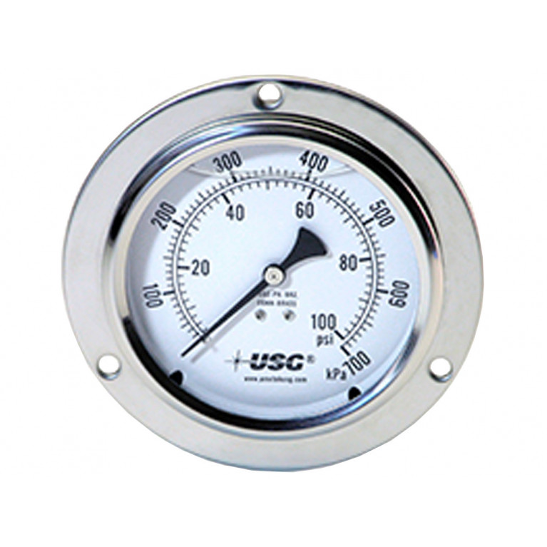 Манометр US Gauge Model 1555/1558/1559, заполненный жидкостью Манометр US Gauge Model 1555/1558/1559, заполненный жидкостью